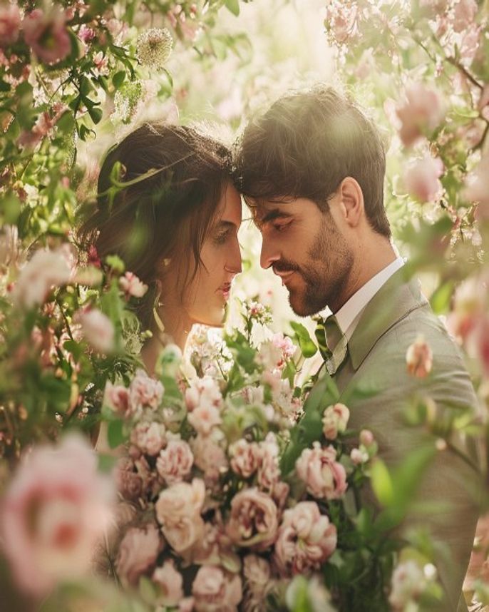 Sposi tra fiori
